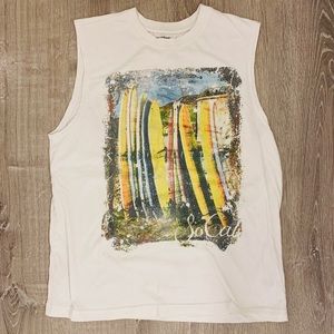 JOE BOXER SLEEVELESS SURFBOARD TEE